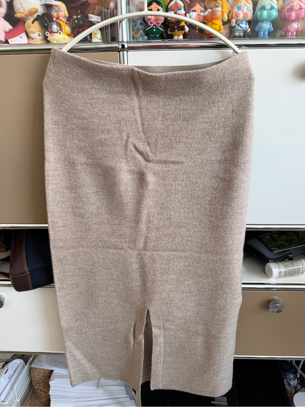 COS Beige Ribbed Knit Skirt - Picture 3 of 4